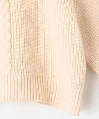 ANY SIS S 【2SET】クロップドニットセット ワンピース ブラック×アイボリー