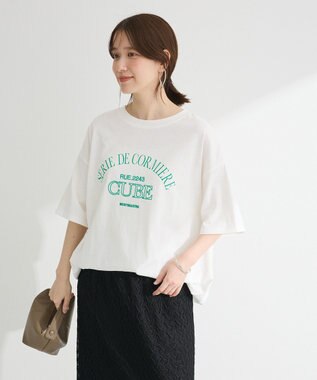 Green Parks 刺繍ロゴチュニック Oatmeal