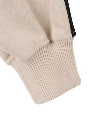 WEGO スエードポンチクロップドトラックジャケット ホワイトアイボリー