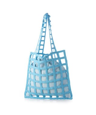 UNBILLION 【テレビ ドラマ着用アイテム】カシュカシュ cachecache / インナー巾着付ラティストート ブルー