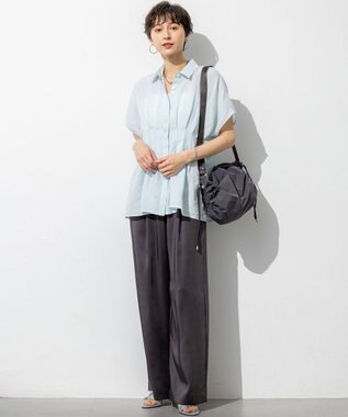 23区 【撥水加工/WEB&一部店舗限定カラーあり】ドロ－ストリング ショルダーバッグ 【WEB限定】グレー系