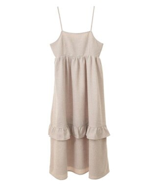 Green Parks ・ＥＬＥＮＣＡＲＥ　ＤＵＥ　ツィードキャミワンピース Beige