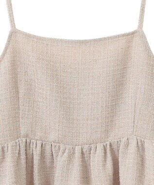 Green Parks ・ＥＬＥＮＣＡＲＥ　ＤＵＥ　ツィードキャミワンピース Beige