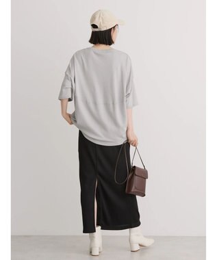 AMERICAN HOLIC ＵＶカット　コクーン半袖カットプルオーバー Gray Beige