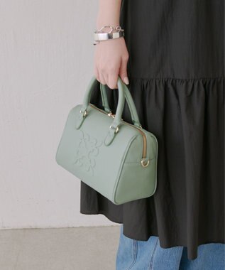 russet 《composition》レザー2WAYミニボストンバッグ(CE-1684) Green