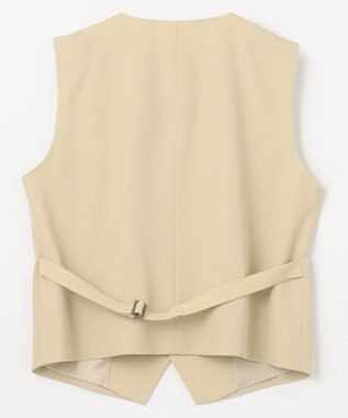 NAVE 【Nave・セットアップ可】ウールポリエステルツイルベスト ベージュ系