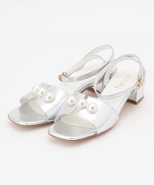 Feroux パールポイント サンダル シルバー系