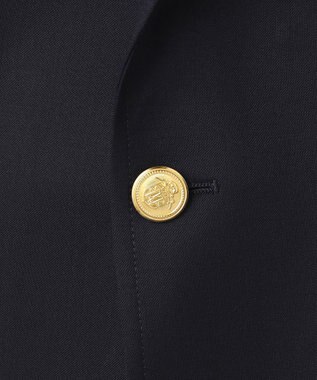 J.PRESS MEN 【WEB・一部店舗限定】シングルブレザー / 金釦 / 3B / 背抜き ネイビー系