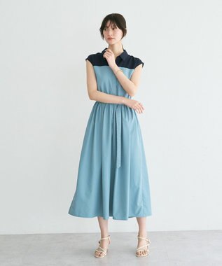 YECCA VECCA ドッキングワンピース Blue