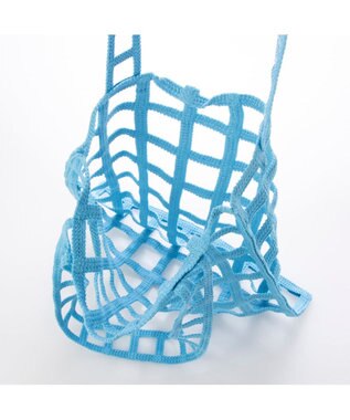 UNBILLION 【テレビ ドラマ着用アイテム】カシュカシュ cachecache / インナー巾着付ラティストート ブルー