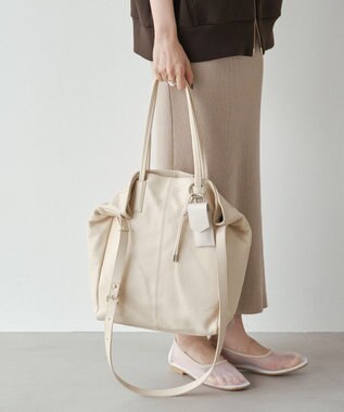 russet 【2025AW新作】《WEB限定》レザー2WAYトートバッグ(CE-1584-WEB) Ivory