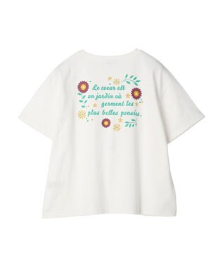 earth music&ecology ＵＮＥ　ＢＥＬＬＥ　ＨＡＲＭＯＮＩＥ　Ｔシャツ Off White