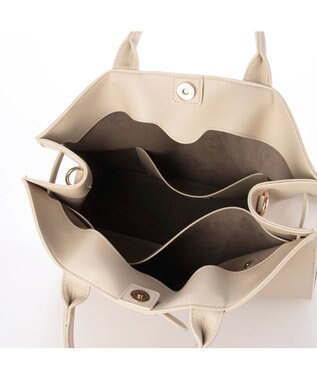 UNBILLION 【テレビ ドラマ着用アイテム】カシュカシュ cachecache / 棒ヒネリベルト2wayA4トートバッグ アイボリー