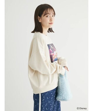 Green Parks ＦＡＮＴＡＳＩＡ／プリント裏毛プルオーバー Ivory