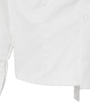 WEGO 【SCHOOLITEM】スクールシャーリングフィットシャツ ホワイト