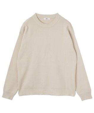 WEGO 【ユニセックス着用ITEM/MLサイズ展開】ミラノリブクルーネックプルオーバー ホワイト