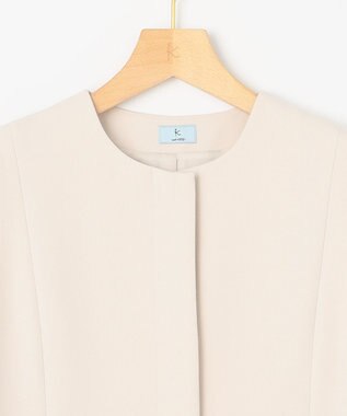 組曲 【KUMIKYOKU NAVY】コンフォータブルドレープ ジレ アイボリー系