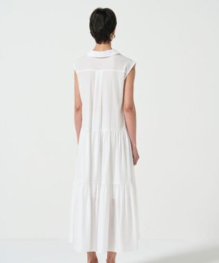 GRACE CONTINENTAL ティアードコンビシャツワンピース ホワイト