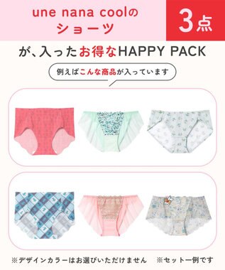 une nana cool ショーツ 3枚パック マルチ