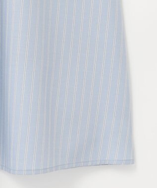 ANY SIS 【洗える】クロップドシャツ ワンピース ブルーストライプ