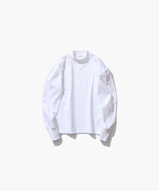 ATON 12/-AIR SPINNING | モックネックプルオーバー WHITE