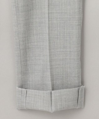 GOTAIRIKU ロングセラー【洗える/折り目加工/シワになりにくい/ウエストアジャスター】ウォッシャブル サマーウール100％パンツ_限定色(ノータック)23/24年モデル シルバー系