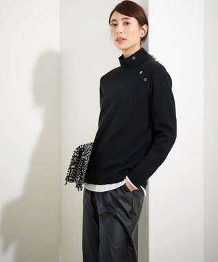 ICB 【洗える】 ライトフェイクレザー バレルパンツ ブラック系