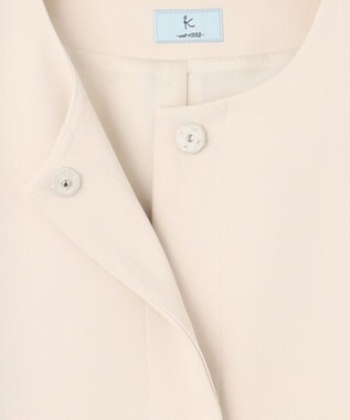 組曲 【KUMIKYOKU NAVY】コンフォータブルドレープ ジレ アイボリー系