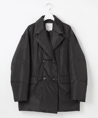 23区 L 【エステータ】LIMONTAタフタ ダウンコート ブラック系