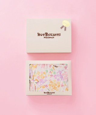 MIKI HOUSE HOT BISCUITS 総柄 ベビー甚平オール ギフトセット【BOX付き】 黄