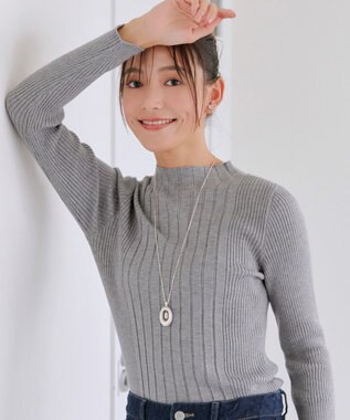 Tiaclasse 【新色追加・洗える】ランダムリブニットプルオーバー