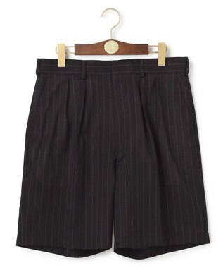 J.PRESS MEN 【J.PRESS ORIGINALS】Hight Twist T/W Toropical 2 Tuck Shorts ブラック系1
