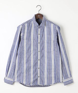 JOSEPH ABBOUD 【2WAY】リバーシブル シャツ サックスブルー系