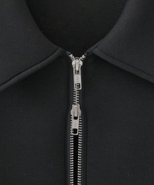 earth music&ecology ダンボールニットZIPブルゾン Black