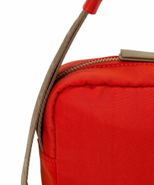 TOPKAPI 【Breath TOPKAPI】Freely フリーリー ナイロン ロゴテープ  スクエア ショルダーバッグ オレンジ