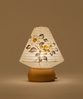 ちょうちん堂 【あかり道】〈手書絵付〉べっこう椿 ちょうちん ライト