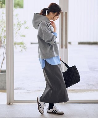 ANY L 【WEB限定】ダンボールパーカー チャコール