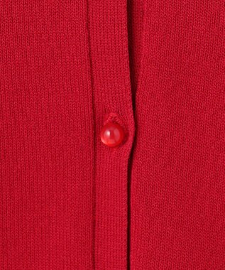 Feroux ハーフスリーブ カーディガン レッド系