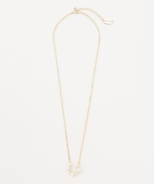 TOCCA FRILL PEARL HORSE SHOE NECKLACE ネックレス ゴールド系