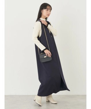 earth music&ecology ジップジレワンピース Navy