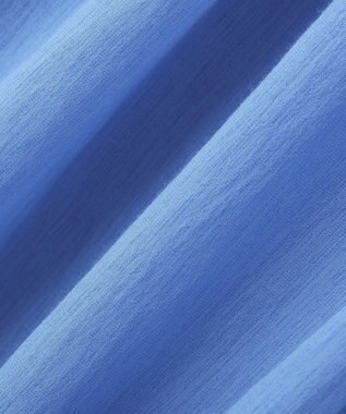 Green Parks スラブシアーシャツチュニック Blue