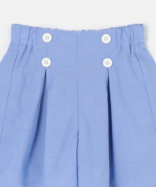 組曲 KIDS 【110-140㎝】シャンブレー ショートパンツ サックスブルー系