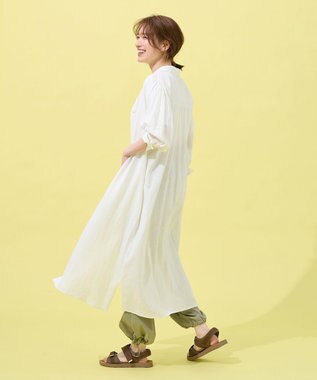 ANY ヨーロピアンリネンシャツワンピース オフ