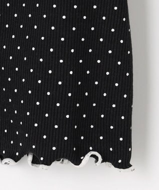 ANY KIDS 【一部店舗/WEB先行販売アイテム】ドット×リボン 半袖Tシャツ ブラック