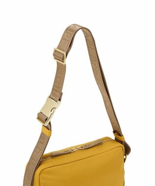 TOPKAPI 【Breath TOPKAPI】Freely フリーリー ナイロン ロゴテープ  スクエア ショルダーバッグ イエロー