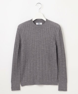 J.PRESS LADIES 【洗える】KNIT BASIC クルーネック ニット トップグレー系