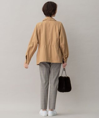 自由区 L 【撥水加工/洗える】キルトコンビアウター キャメル系