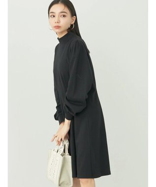 earth music&ecology ウエストタックフレアミニワンピース Black