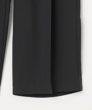 23区 【新色追加/洗える】ストレッチジョーゼット ワイドパンツ ブラック系