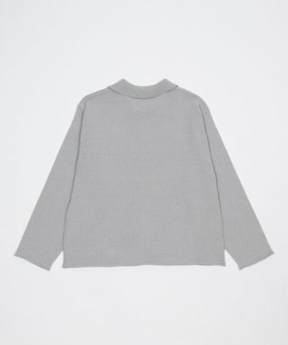 WEGO スキッパーニットポロ グレー